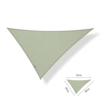 Schaduwdoek driehoek ongelijkzijdig 4,50x5,00x5,50-Moonstone Green