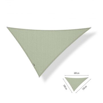 Schaduwdoek ongelijkzijdige driehoek 5,00x5,50x6,00 meter