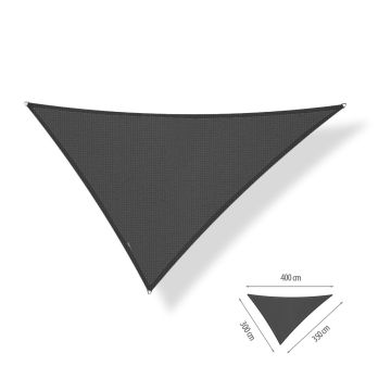 Schaduwdoek driehoek ongelijkzijdig 3,00x3,50x4,00-Carbon Black