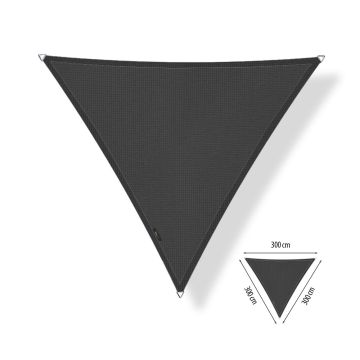 Schaduwdoek driehoek 3,00x3,00x3,00-Carbon Black