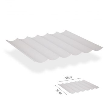 Harmonicadoek incl. bevestigingsset 2,90x3,00-Lava White waterdicht