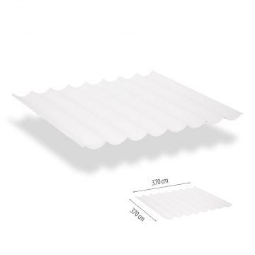 Harmonicadoek incl. bevestigingsset 3,70X3,70-Arctic White