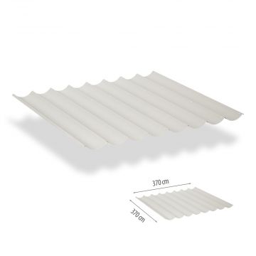 Harmonicadoek incl. bevestigingsset 3,70x3,70-Sahara Sand