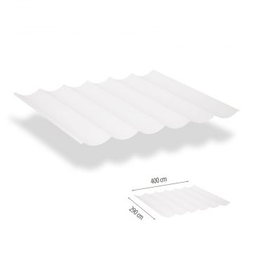 Harmonicadoek incl. bevestigingsset 2,90x4,00-Arctic White