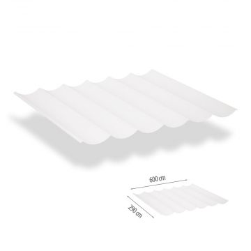 Harmonicadoek incl. bevestigingsset 2,90x6,00-Arctic White