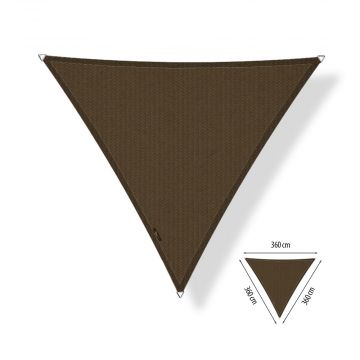 Schaduwdoek driehoek 3,60x3,60x3,60 meter