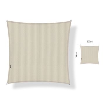 Schaduwdoek vierkant 3.00x3.00 - Sahara Sand