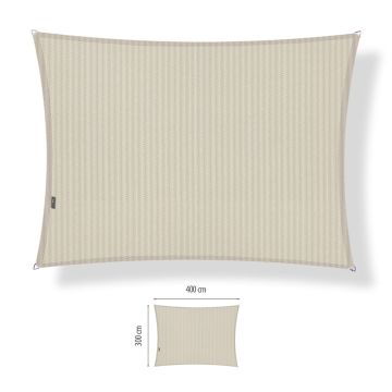 Schaduwdoek rechthoek 3.00x4.00 - Sahara Sand