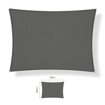 Schaduwdoek rechthoek 3.00x5.00 meter