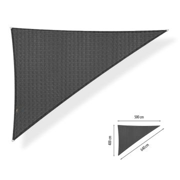 Schaduwdoek driehoek 90° 4.00x5.00x6.40 meter waterdicht