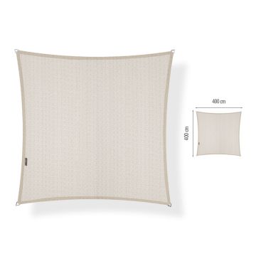 Schaduwdoek vierkant 4.00x4.00 meter waterdicht