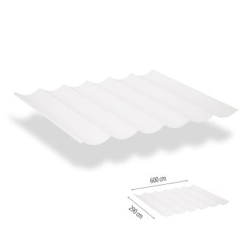 Harmonicadoek incl. bevestigingsset 2.90x6.00 - Arctic White