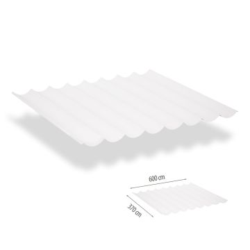 Harmonicadoek incl. bevestigingsset 3.70x6.00 - Arctic White