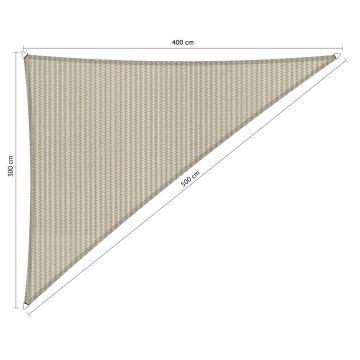 Schaduwdoek driehoek 90° 3.00x4.00x5.00 - Sahara Sand