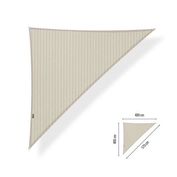 Schaduwdoek driehoek 90° 4.00x4.00x5.70 - Sahara Sand