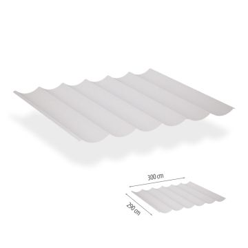 Harmonicadoek incl. bevestigingsset 2.90x3.00 - Lava White waterdicht
