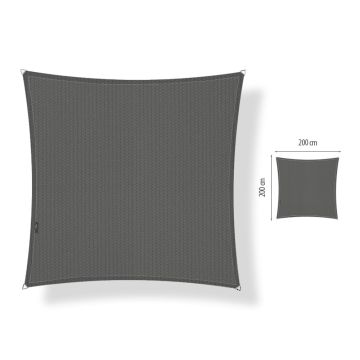 Schaduwdoek vierkant 2.00x2.00 - Cool Grey