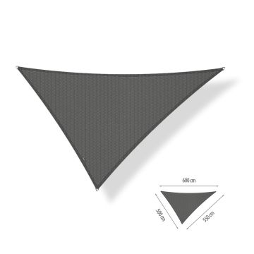 Schaduwdoek driehoek ongelijkzijdig 5.00x5.50x6.00 - Cool Grey