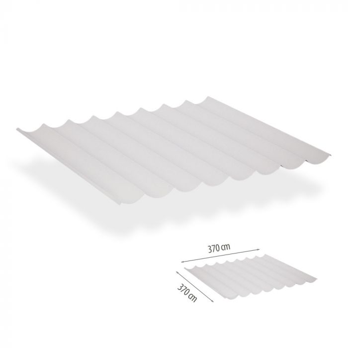 Harmonicadoek incl. bevestigingsset 3,70x3,70-Lava White waterdicht main product photo