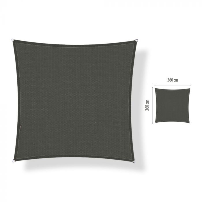 Schaduwdoek vierkant 3,60x3,60 meter main product photo