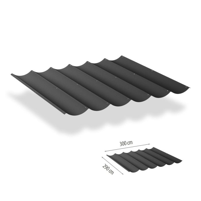 Harmonicadoek incl. bevestigingsset 2.90x3.00 - Carbon Black main product photo