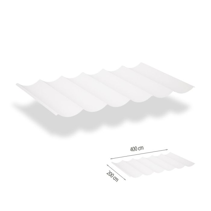 Harmonicadoek incl. bevestigingsset 2.00x4.00 - Arctic White main product photo