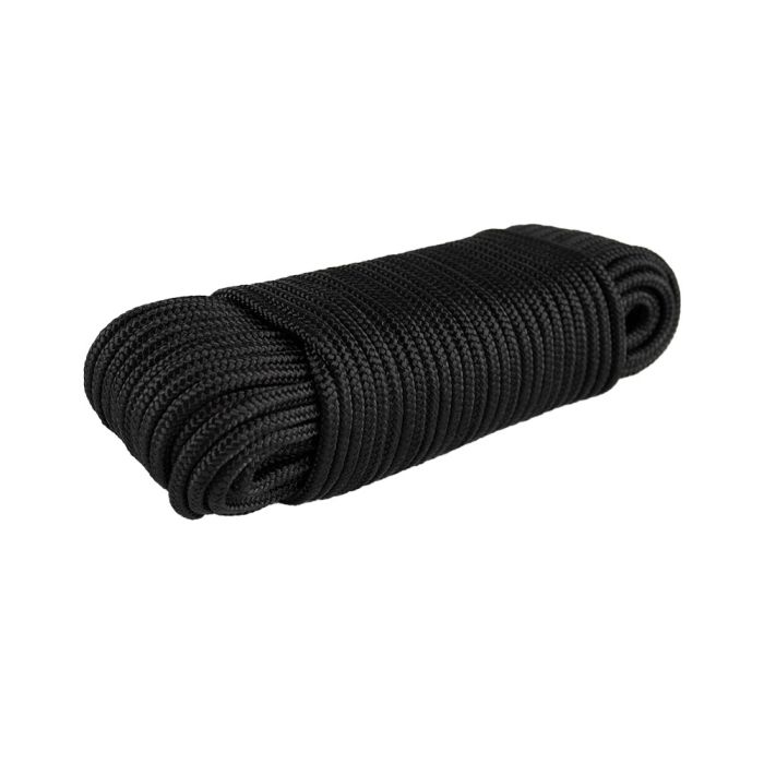 Polyester koord. zwart 6mm L = 30 m main product photo