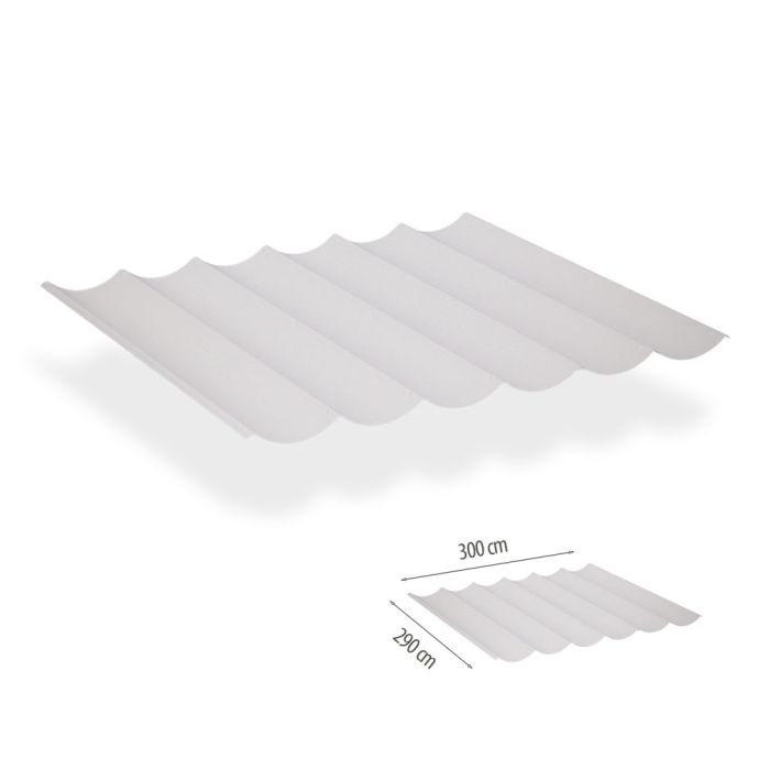 Harmonicadoek incl. bevestigingsset 2.90x3.00 - Lava White waterdicht main product photo