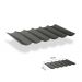 Harmonicadoek incl. bevestigingsset 2,00x3,00-Deep Grey