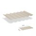 Harmonicadoek incl. bevestigingsset 2,00x5,00-Neutral Sand