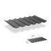 Harmonicadoek incl. bevestigingsset 2,00x3,00-Cool Grey
